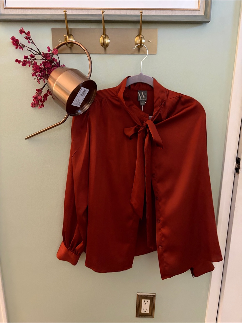 Tie -Neck Blouse